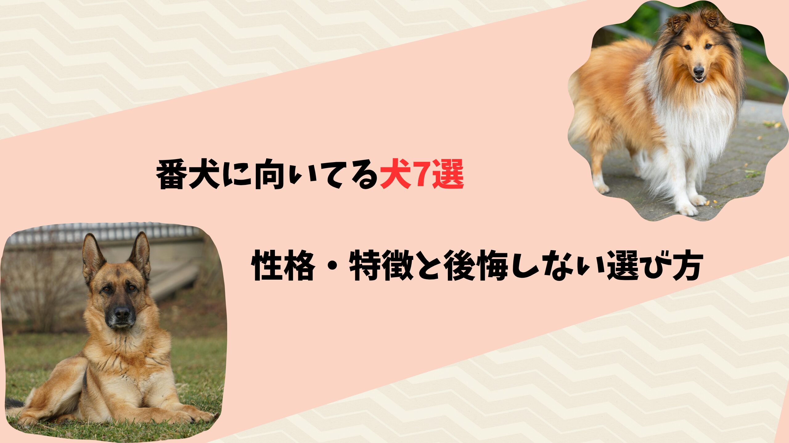 番犬 に 向い てる 犬